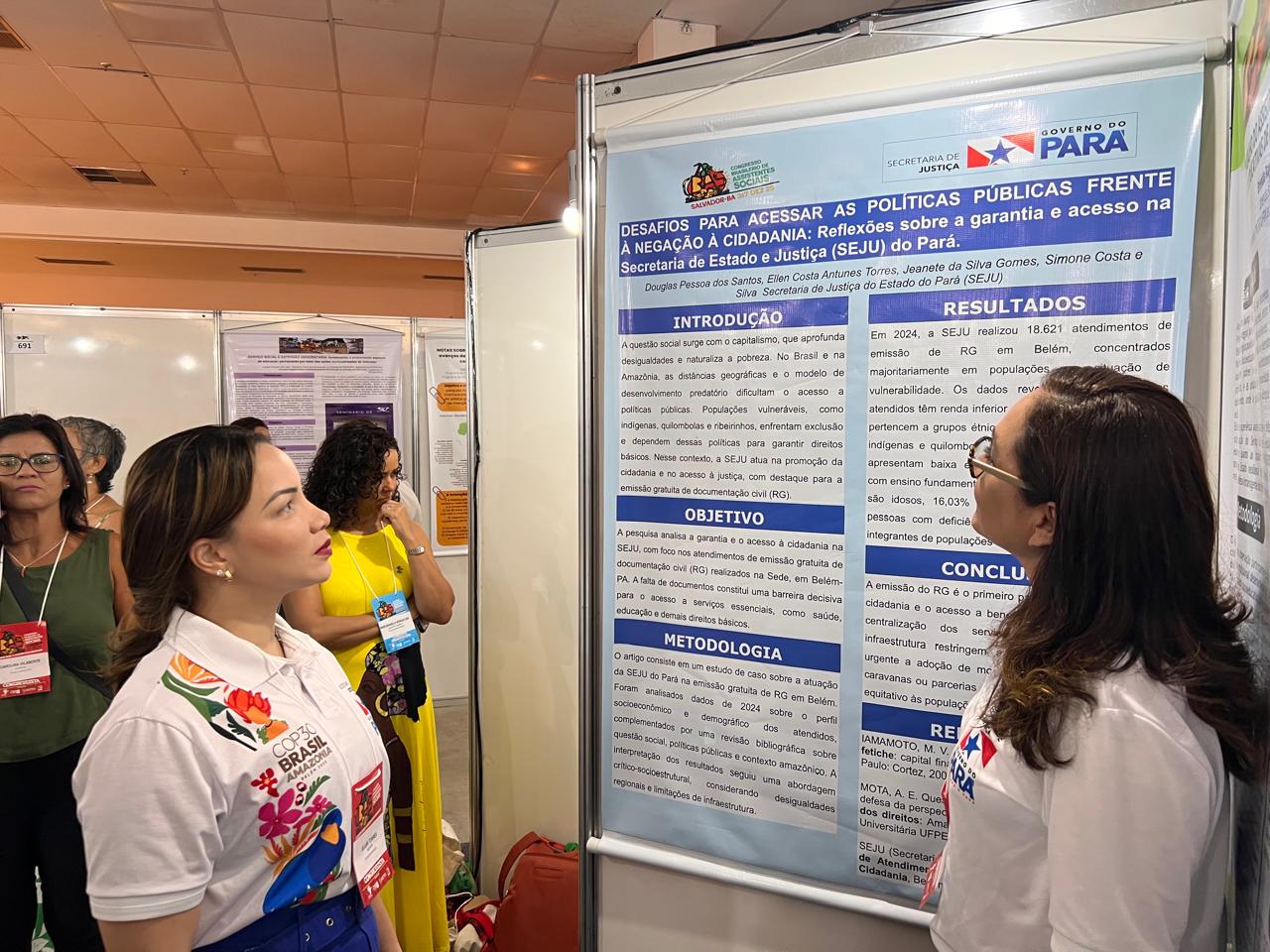 Apresentação de pesquisa da Seju durante o CBAS 2025