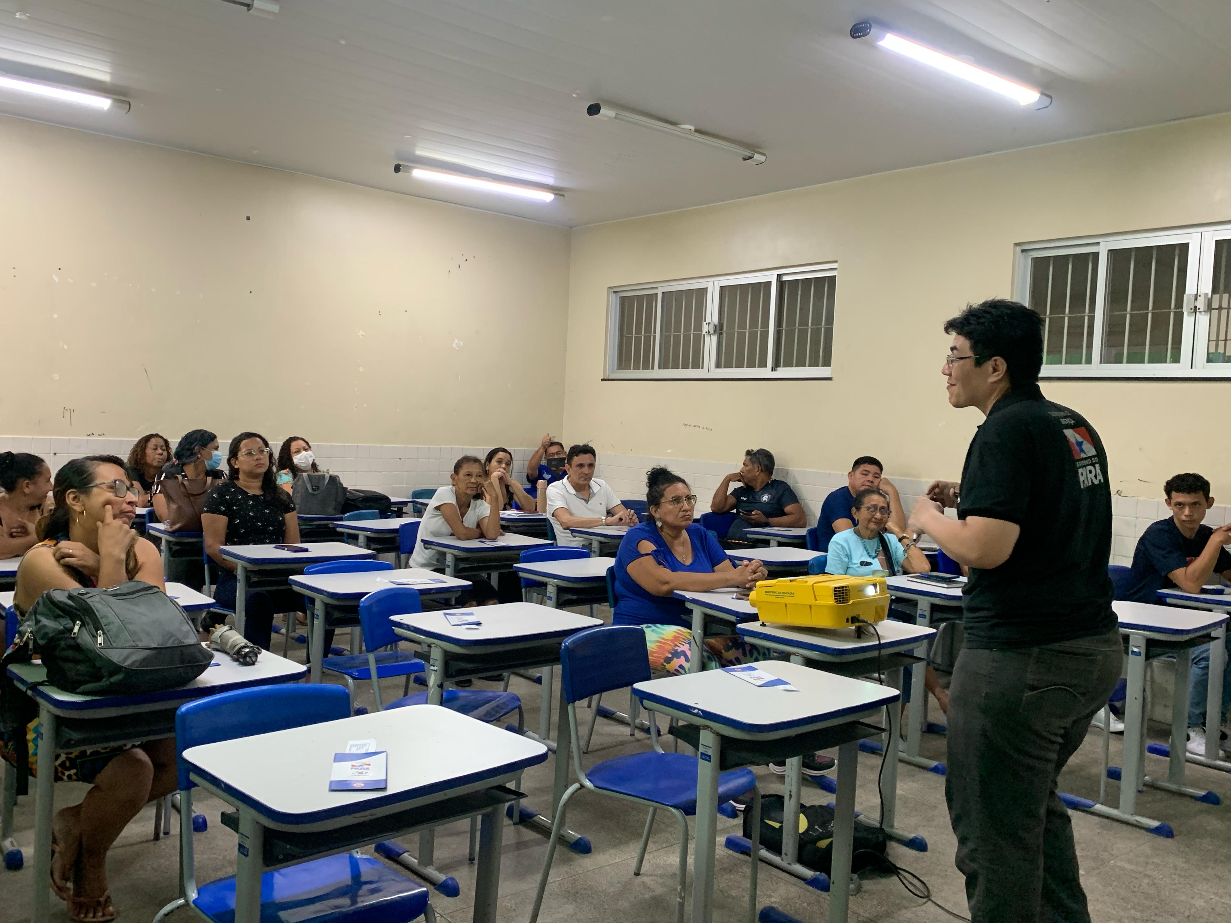 Ação de prevenção às drogas na escola Marilda Nunes