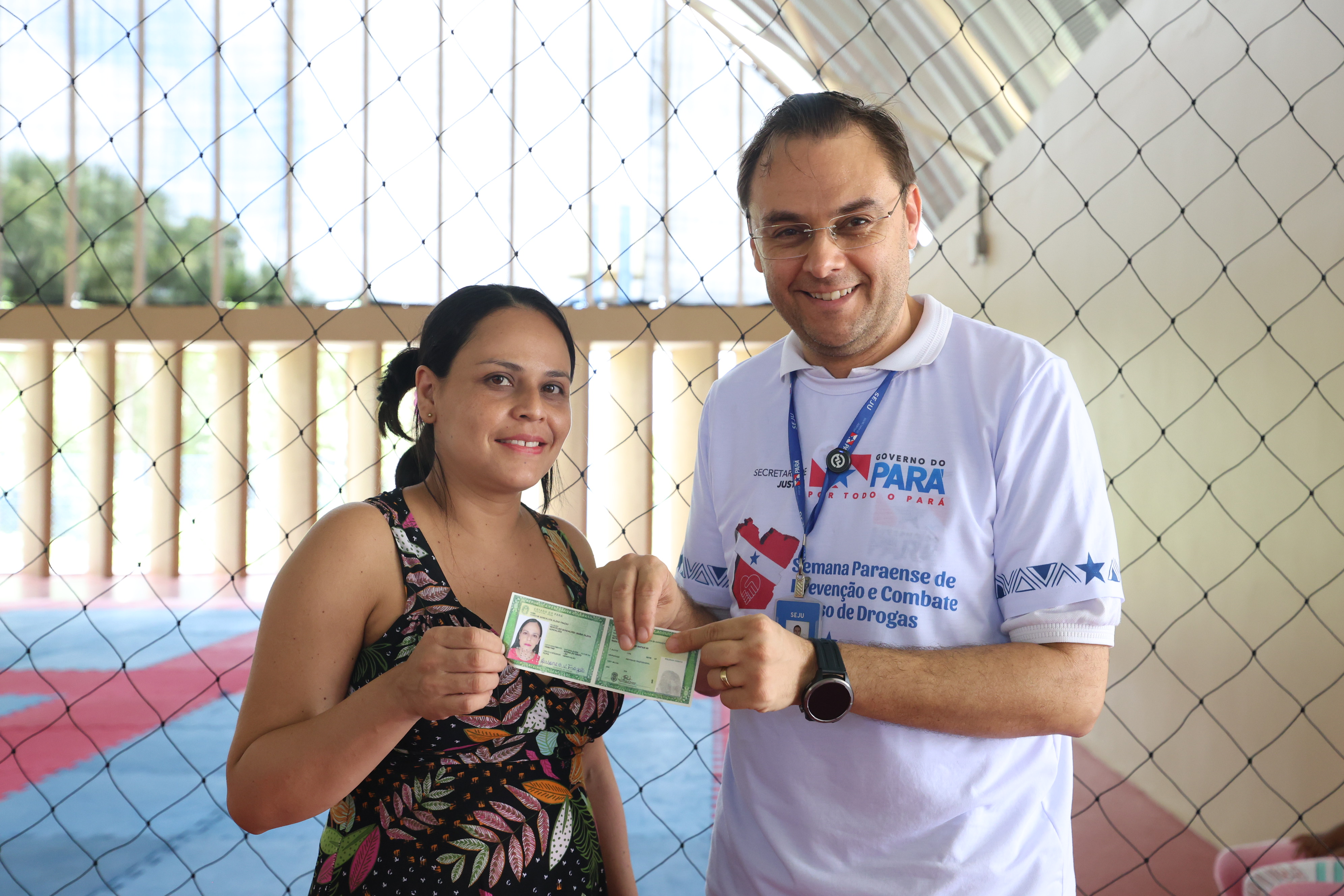 Secretário de Justiça, Evandro Garla, em ação da Seju