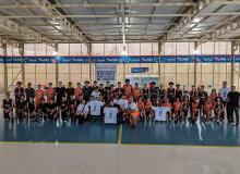 Participantes do torneio de basquete na Usina da Paz do Guamá