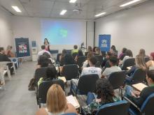 No treinamento de hoje participaram servidores e funcionários do Posto Humanizado de Atendimento ao Migrante que funciona no local (PAAHM/SEJU), da empresa que administra o Aeroporto Internacional de Belém, a NOA, da Polícia Federal, das companhias aéreas e prestadores de serviço terceirizados do aeroporto.